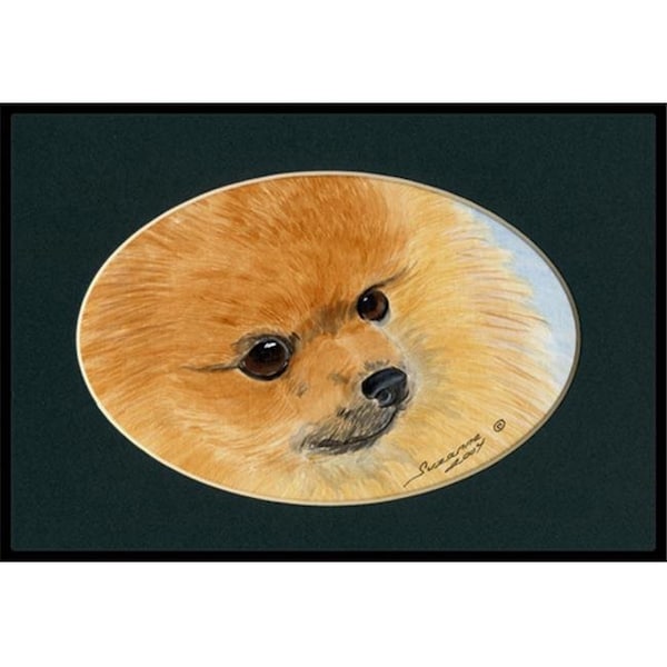 Carolines Treasures Carolines Treasures SS8051JMAT Pomeranian Indoor Or Outdoor Doormat - 24 x 36 in. SS8051JMAT - main